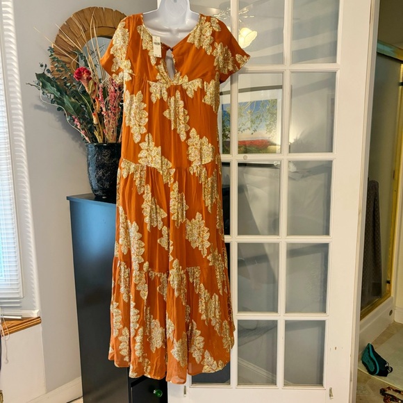 Anthropologie Jacosta Tiered Maxi Dress Small NWT Slight Flaw - Picture 7 of 12